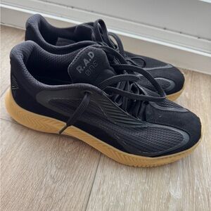 R.A.D Black Sneakers with Gum Sole
